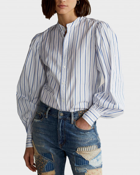 Polo Ralph Lauren Cotton Blouson-Sleeve Shirt - 211841911002