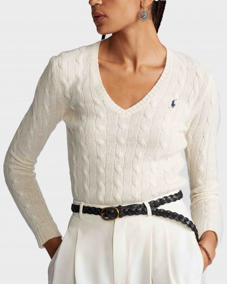 Polo Ralph Lauren Cable Wool-Cashmere Jumper Γυναικείο Πλεκτό - 211508656015