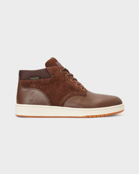 Polo Ralph Lauren Waterproof Leather-Suede Trainer Boot Ανδρικά Μποτάκια- 809855863003