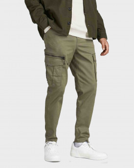JACK & JONES TAPERED DUSTY ΑΝΔΡΙΚΟ CARGO ΠΑΝΤΕΛΟΝΙ - 12194246 - ΛΑΔΙ