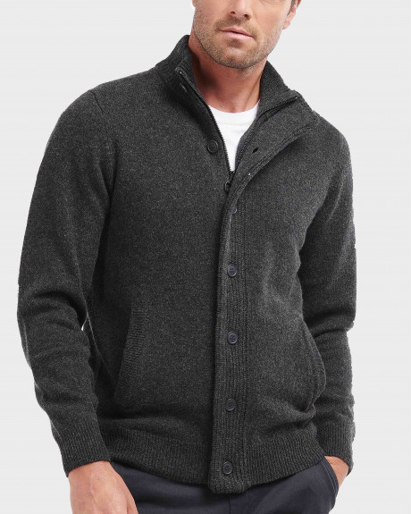Barbour Patch Zip Thru Sweater - MKN0731