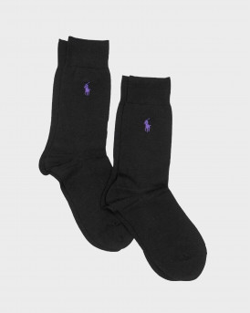 Polo Ralph Lauren Merino-2 Pack Socks -  449723737 - BLACK