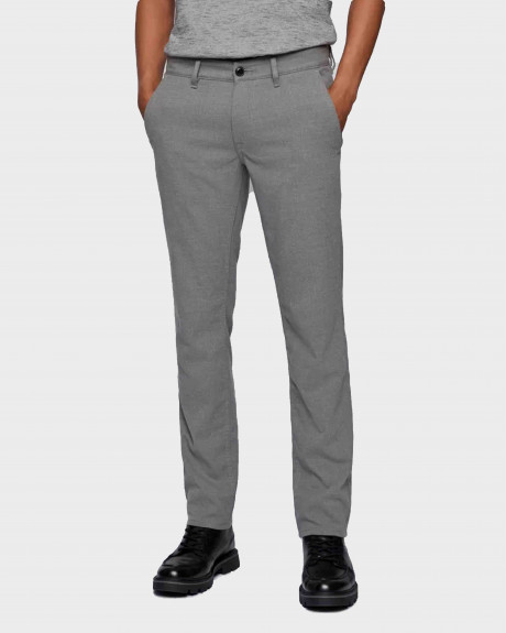 Boss Slim-Fit Trousers In Brushed Stretch Flannel - 50458132