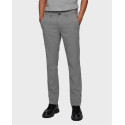 Boss Slim-Fit Trousers In Brushed Stretch Flannel - 50458132 - DARK GREY