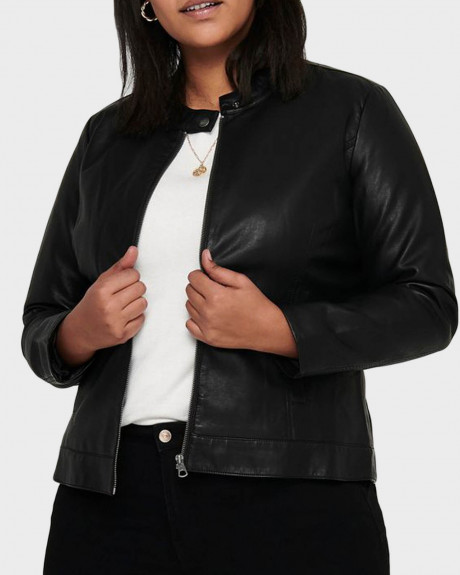 ONLY CURVY FAUX LEATHER WOMEN'S JACKET - 15201347