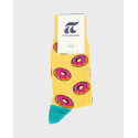 Pournara Ανδρικές Κάλτσες Με Μοτίβο Donuts - 212210 - ΚΙΤΡΙΝΟ