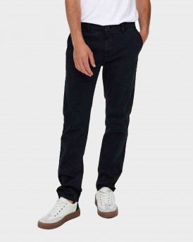 Only Slim Fitted Chinos Ανδρικό Παντελόνι - 22019934 - ΜΑΥΡΟ