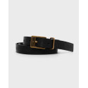 Tommy Jeans Leather Women's Belt - AW0ΑW10879 - BLACK