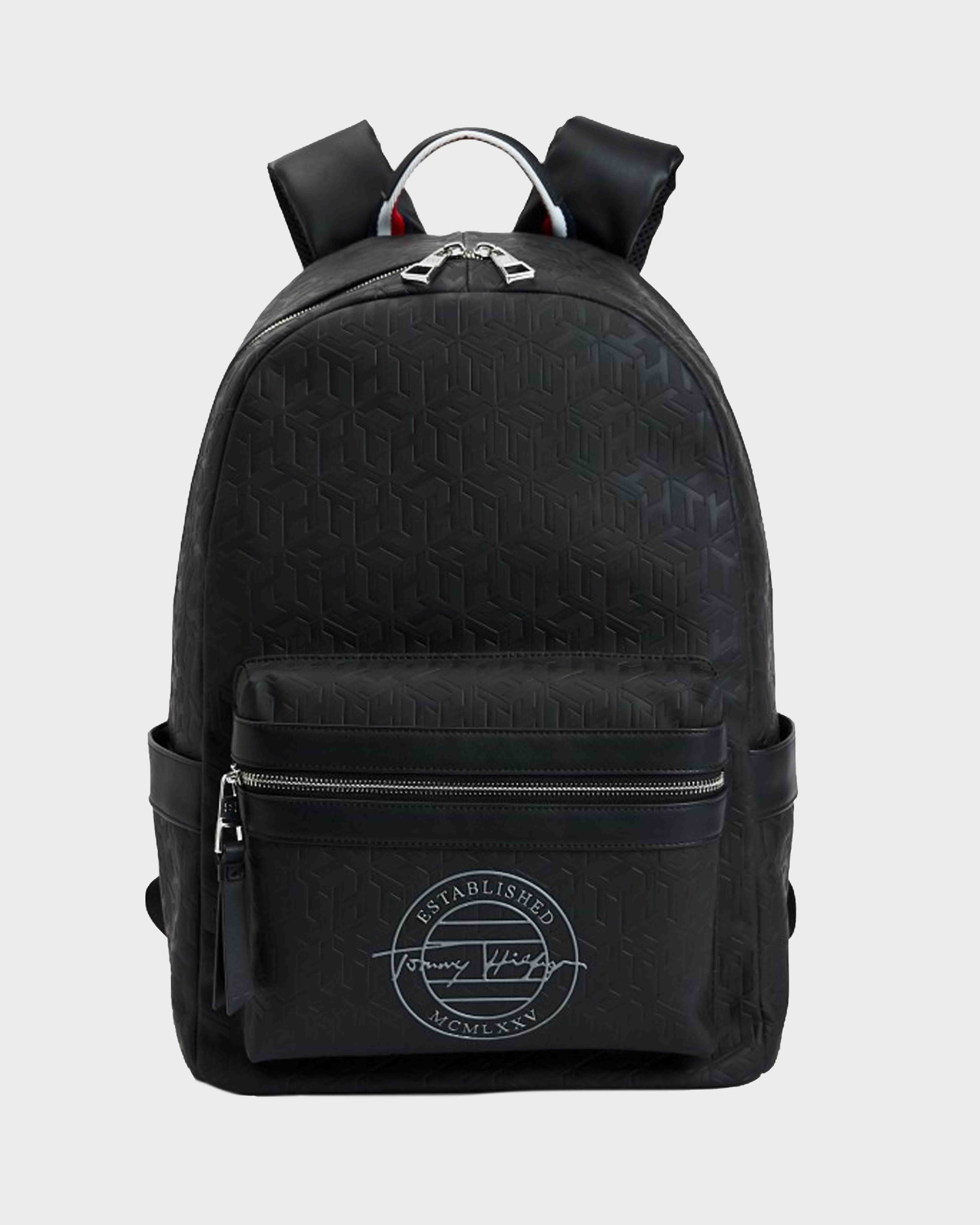 tommy monogram backpack