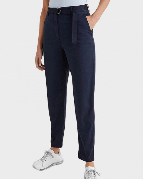 TOMMY HILFIGER LOGO BELT TAPERED REGULAR FIT ΓΥΝΑΙΚΕΙΟ CHINO ΠΑΝΤΕΛΟΝΙ - WW0WW32339