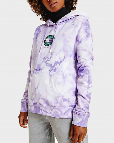 Tommy Jeans Boxy Γυναικείο Φούτερ Tie-Dye Hoody - DW0DW11819