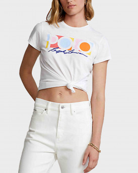 Polo Ralph Lauren Γυναικείο Jersey T-Shirt - 211856637001 - ΑΣΠΡΟ