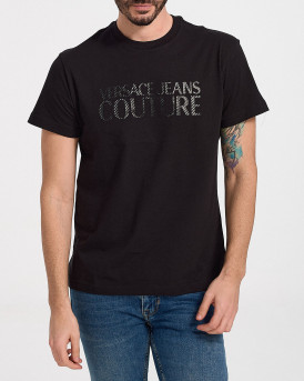 Versace Ανδρικό T-Shirt - 72GAHT02 72UP600 - ΜΑΥΡΟ