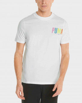 Puma Ανδρικό T-Shirt - 533623 - ΑΣΠΡΟ