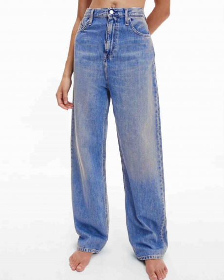 CALVIN KLEIN ΓΥΝΑΙΚΕΙΟ ΠΑΝΤΕΛΟΝΙ ΤΖΗΝ ΨΙΛΟΜΕΣΟ - J20J217866