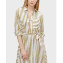 TOM TAILOR WOMEN'S Striped shirt dress - 1030253 - OLIVE GREEN