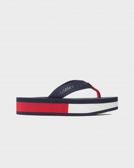 Tommy Jeans Flatform Σαγιονάρες Με Σημαία - EN0EN01819