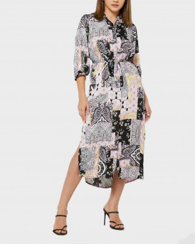 Vero Moda Printed Shirt Dress - 10261072 - MULTI