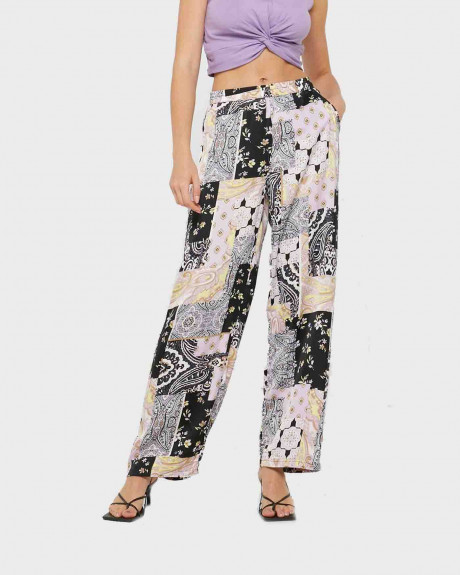 Vero Moda High Waisted Printed Pants - 10261074