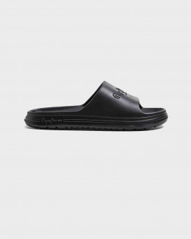 Pepe Jeans Beach Logo Slide Sandals - PMS70119 - BLACK