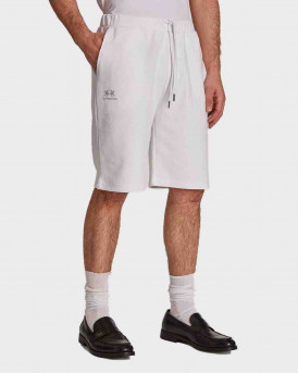 LA MARTINA ΑΝΔΡΙΚΗ ΒΕΡΜΟΥΔΑ Regular-fit 100% cotton Bermuda shorts - TMB003 - ΑΣΠΡΟ