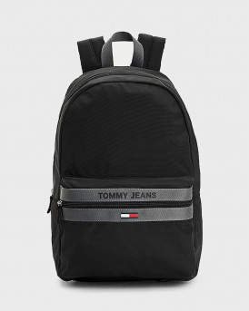 TOMMY HILFIGER ΑΝΔΡΙΚΗ ΤΣΑΝΤΕΣ ESSENTIAL LOGO RECYCLED POLYESTER BACKPACK - AM0AM08209 - ΜΑΥΡΟ