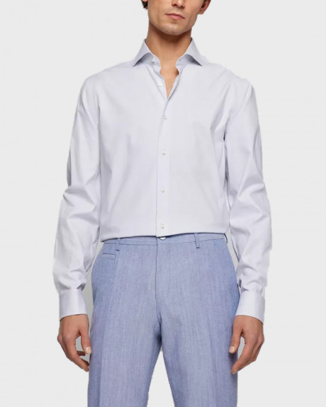 BOSS ΑΝΔΡΙΚΟ ΠΟΥΚΑΜΙΣΟ SLIM-FIT SHIRT IN STRETCH-COTTON TWILL - 50469673 