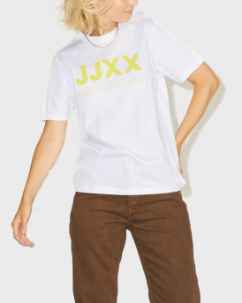 JACK & JONES XX ΓΥΝΑΙΚΕΙΟ T-SHIRT - 12206974 - ΑΣΠΡΟ-ΚΙΤΡΙΝΟ
