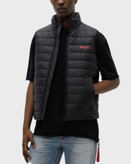 HUGO SLIM-FIT WATER-REPELLENT PADDED GILET WITH CONTRAST LOGO - 50468742 