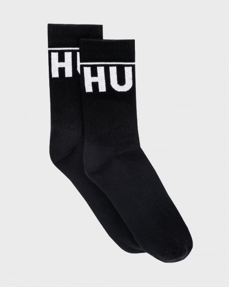 HUGO TWO-PACK OF SHORT SOCKS WITH CONTRAST LOGO - 50468419