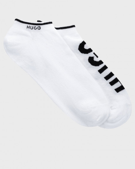 HUGO ΑΝΔΡΙΚΕΣ ΚΑΛΤΣΕΣ TWO-PACK OF ANKLE SOCKS IN A COTTON BLEND - 50468111