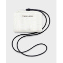 TOMMY JEANS CORDED PERFORATED HANGING WALLET - AW0AW12201 - ΑΣΠΡΟ