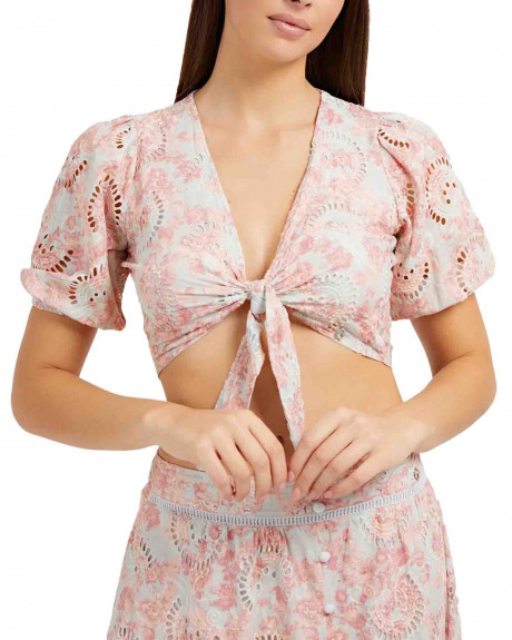 Guess Τοπ με Δαντέλα Sangallo - W2GH55WEJV0