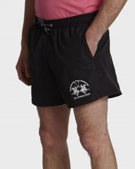 LA MARTINA ΑΝΔΡΙΚΟ ΜΑΓΙΟ Regular-fit drawstring-embellished microfibre swim shorts - ΤΜΜ001 PA023 - ΜΑΥΡΟ