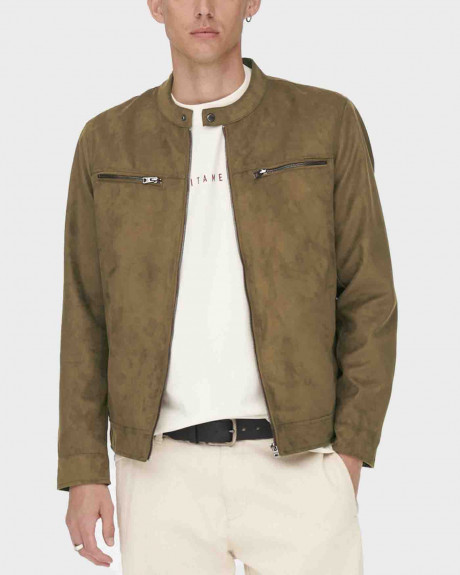 ONLY & SONS FAUX SUEDE JACKET - 22021446