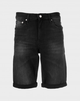 Calvin Klein Rolled-cuff Denim Shorts - J30J320525 - ΜΑΥΡΟ