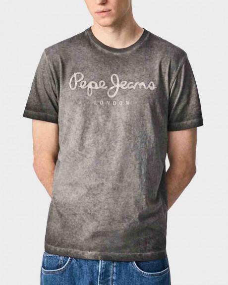 PEPE JEANS WEST SIR NEW N WORN OUT T-SHIRT WITH LOGO - PM508275