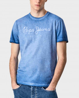 PEPE JEANS WEST SIR NEW N WORN OUT T-SHIRT WITH LOGO - PM508275 - ΡΑΦ