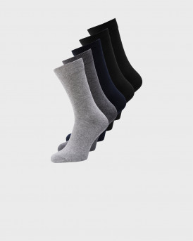 Jack & Jones Socks Basic Long 5 Pack - 12113085 - ΓΚΡΙ