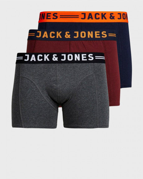 JACK & JONES CLICHFIELD TRUNKS 3 PACK NOOS - 12113943