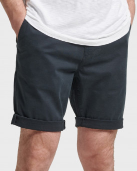 Superdry Organic Cotton Studios Core Chino Shorts - M7110334Β - ΜΠΛΕ