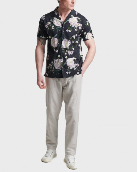 SUPERDRY ΑΝΔΡΙΚΟ ΠΟΥΚΑΜΙΣΟ Studios Open Collar Shirt - Μ4010499A