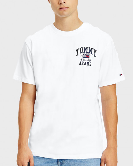 Tommy Jeans Homespun College Ανδρικό T-Shirt - DM0DM12414