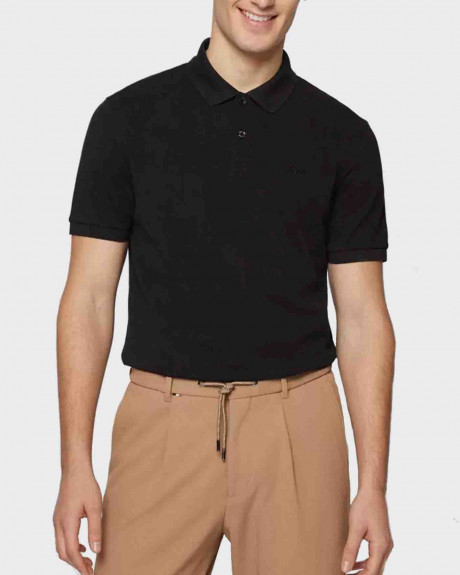 BOSS ORGANIC-COTTON POLO SHIRT WITH EMBROIDERED LOGO - 50468362 PALLAS
