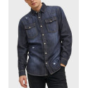 JACK & JONES RIGID DENIM SHIRT - 12188543 - ΜΠΛΕ