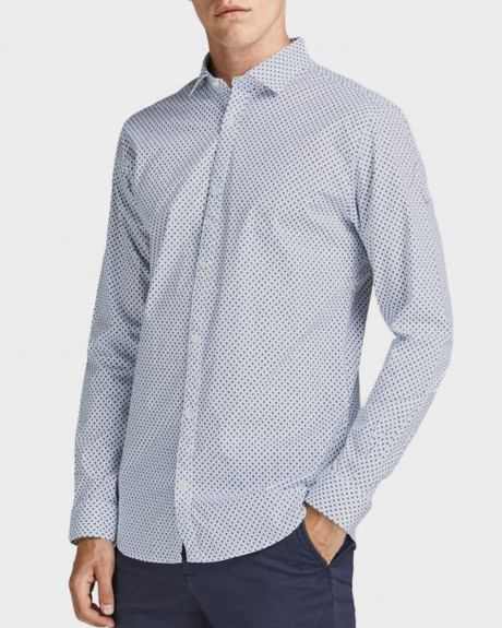 JACK & JONES POPLIN STRETCH ΑΝΔΡΙΚΟ ΠΟΥΚΑΜΙΣΟ - 12192608