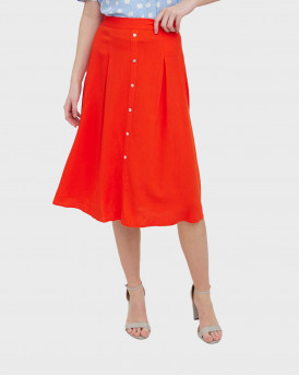 Vero Moda Women's Skirt - 10260315 - ORANGE