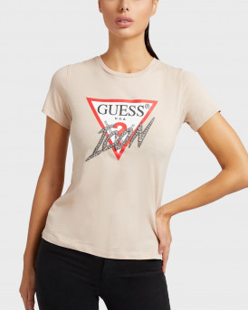Guess Γυναικείο T-Shirt - W2RI07I3Z11 - ΜΠΕΖ