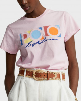 Polo Ralph Lauren Logo Graphic Jersey T-shirt - 211856637005 - ΡΟΖ