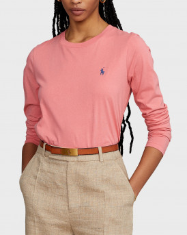 Polo Ralph Lauren Cotton Jersey Long-Sleeve T-Shirt - 211847074015 - ΡΟΖ